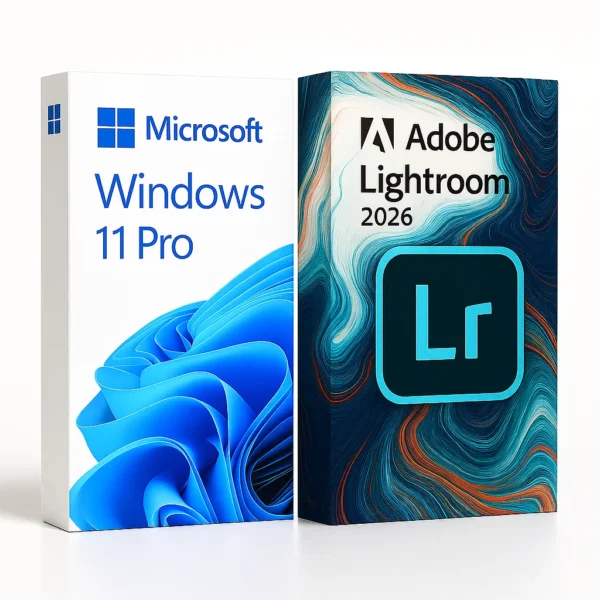 package__lrc26_win11pro.webp Windows 11 Pro + Lightroom 2026 (para Windows)