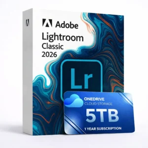 lr26_od5tb Lightroom Classic 2026 com 5 TB no OneDrive (Lifetime)