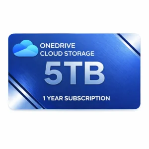 5 TB de armazenamento na nuvem do OneDrive (Lifetime)