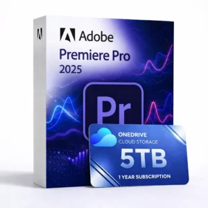 pr25_od5tb Premiere Pro 2020 com 5 TB no OneDrive (Lifetime)