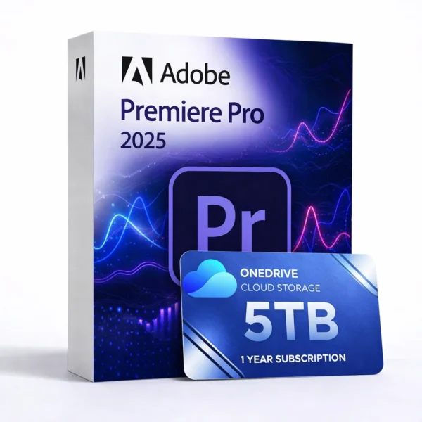 Premiere Pro 2020 com 5 TB no OneDrive (Lifetime)